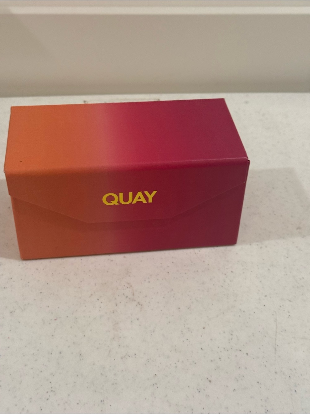 NEW Quay Australia Orange Ombré Four Frame Case ~ 3“ x 6.5“ x 3“